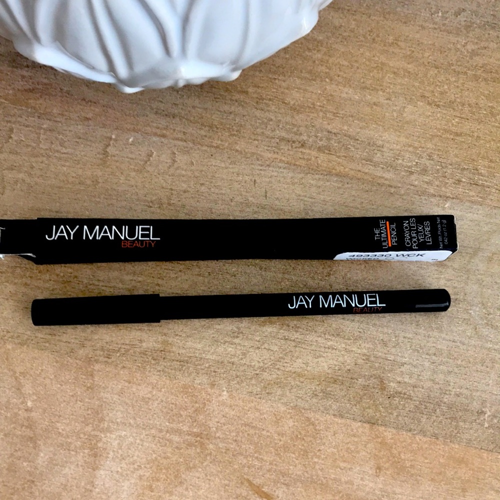 Jay Manuel Beauty ultimate pencil for eyes/lips in wicked black Eyeliner / new